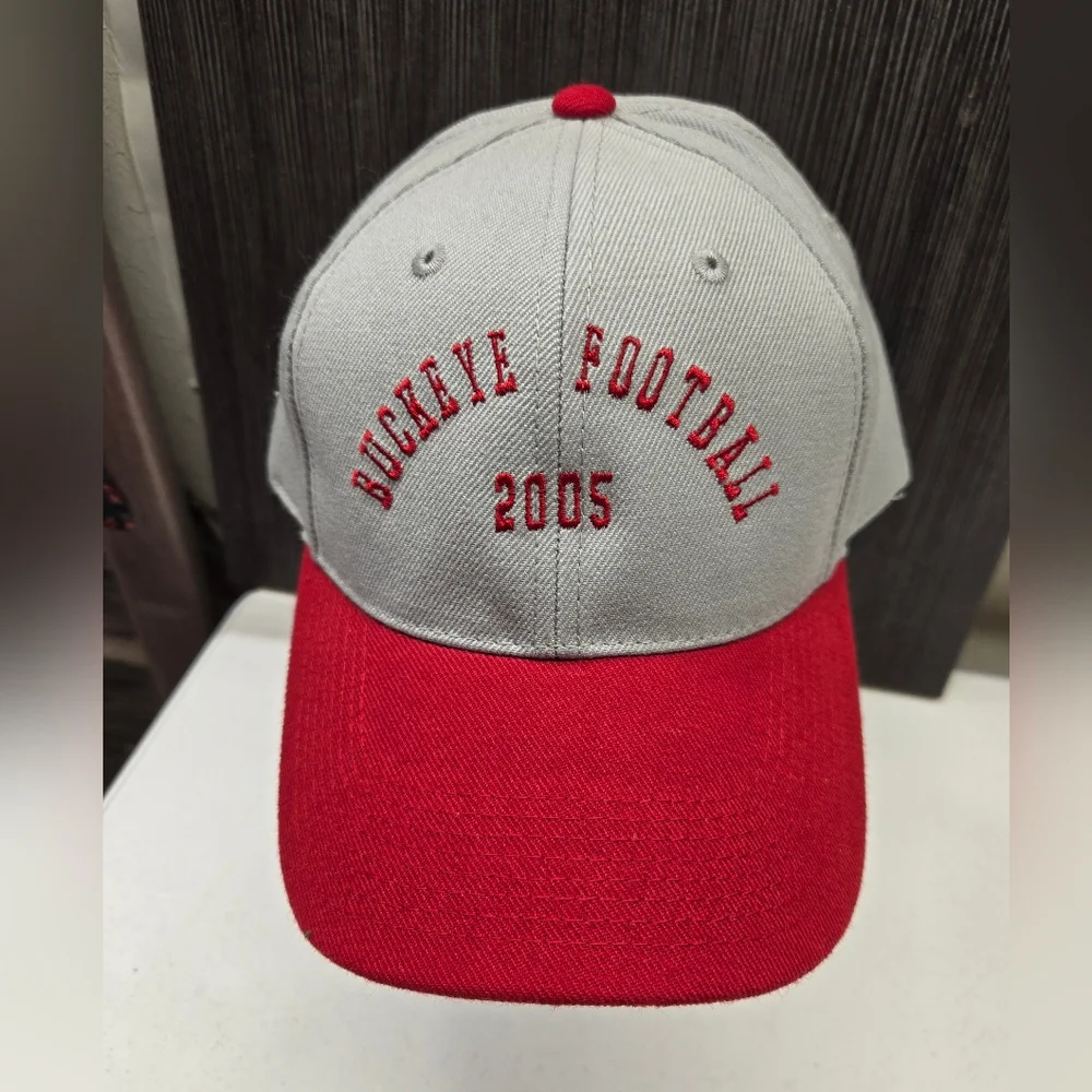 Vintage Ohio State Buckeyes 2005‎ Football Adjustable Hat Cap Nwot